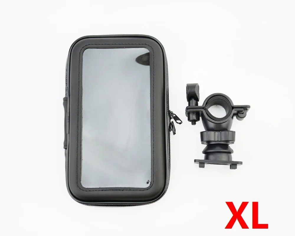 XL Велосипедный держатель для телефона мотоцикла, поддержка телефона для Moto Stand Bag для Iphone X 8 Plus SE S9 GPS для велосипеда, водонепроницаемый чехол - Цвет: XL