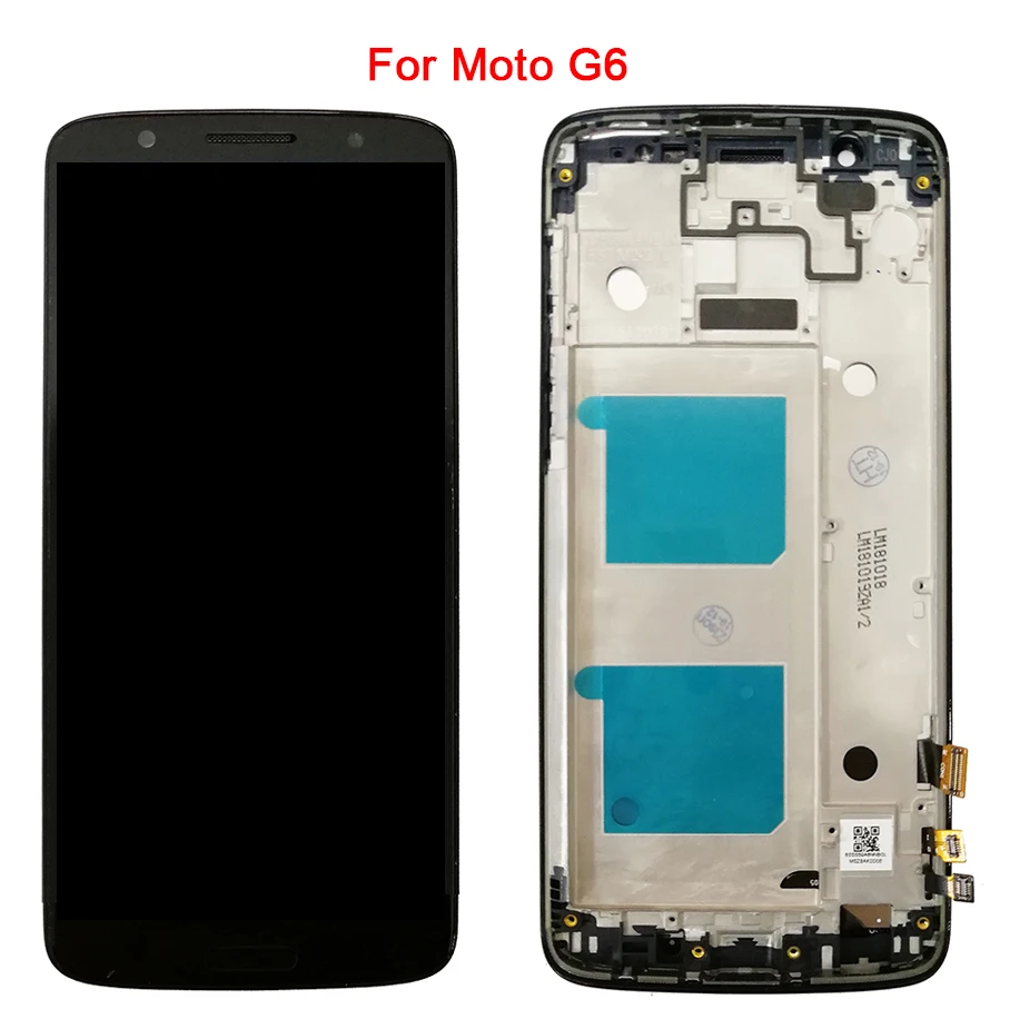 Оригинальный ЖК дисплей G6 для Motorola Play с рамкой 5 9 дюйма Moto Plus сенсорным экраном