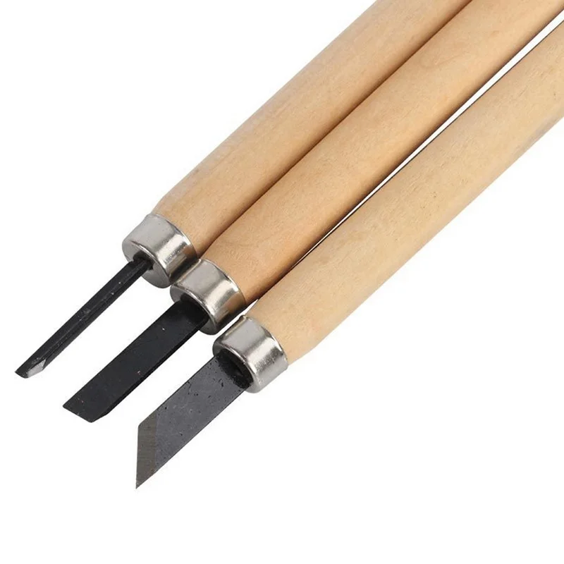 Manganese steel hand carving knife art supplies woodworking carving knife DIY model wood carving tool set
