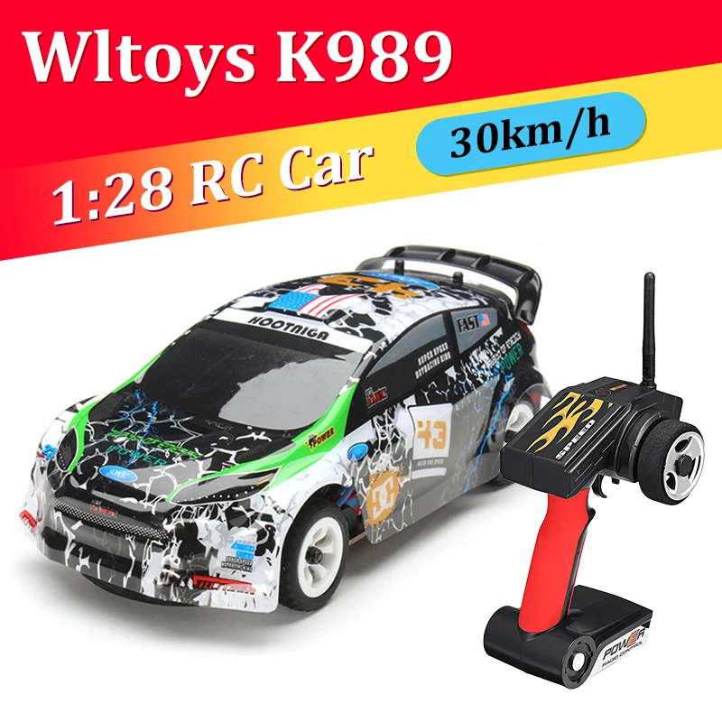 Wltoys K989 1:28 2 4G 4WD RC автомобиль сплав матовый пульт дистанционного управления