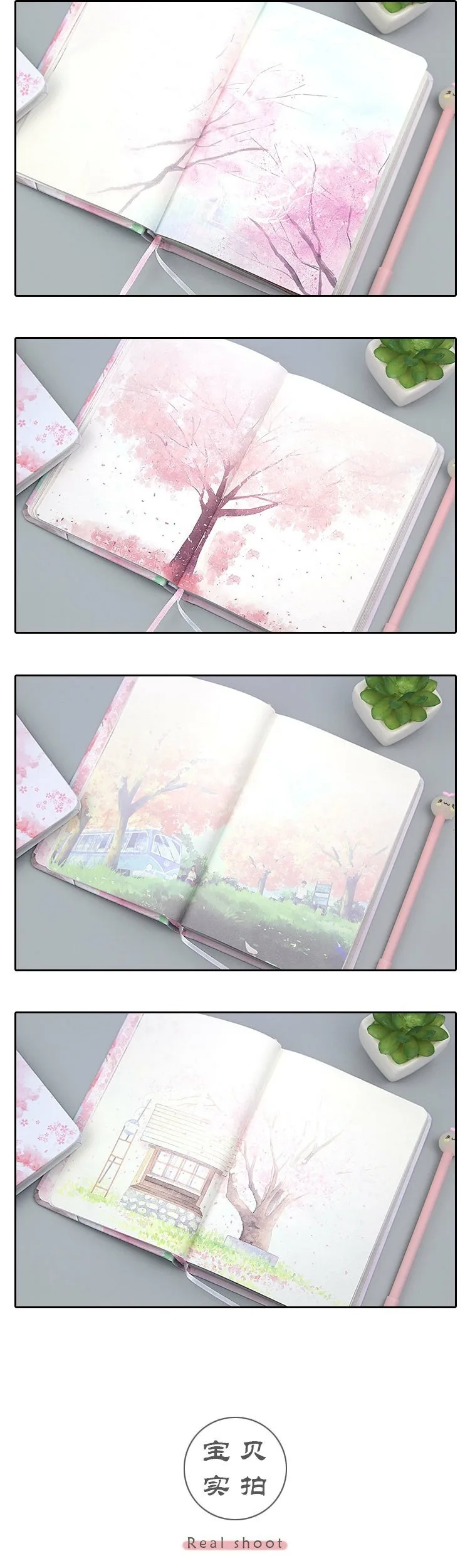 JIANWU sakura записная книжка для девочек цветной внутренний планировщик страниц diy Дневник bullet journal канцелярские принадлежности SCOOLE милые офисные принадлежности