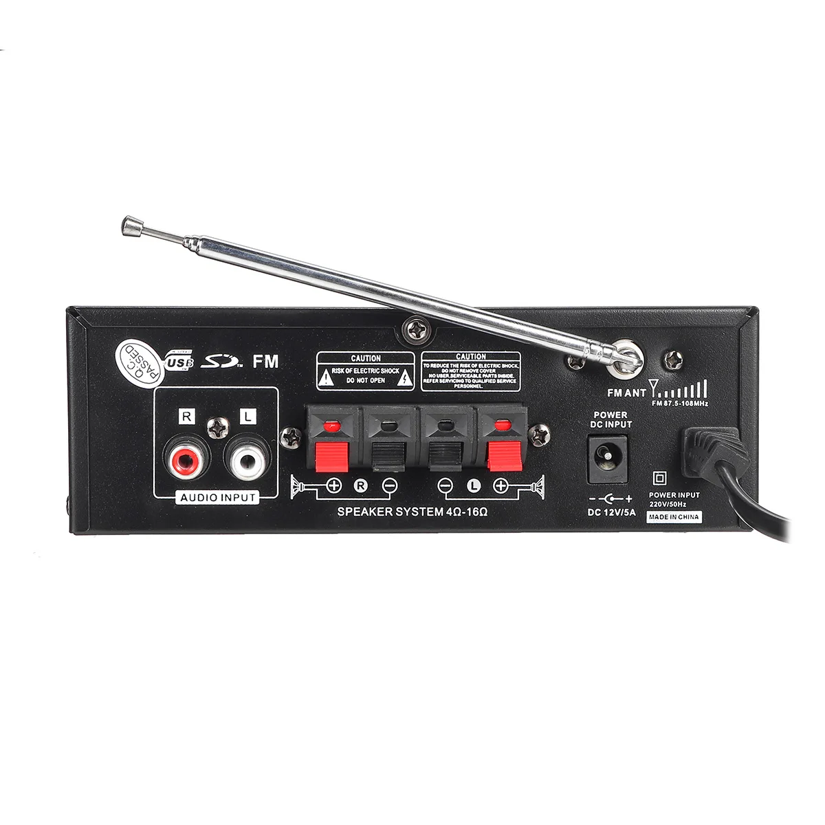 Audew Автомобильные усилители 400 Вт bluetooth аудио цифровой стереоусилитель HIFI USB FM SD Home 220 V/12 V Полнофункциональный инфракрасный контроль