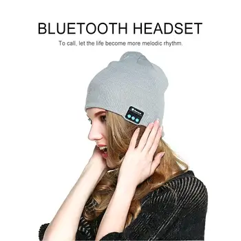 

Cewaal Bluetooth 5.0 Stereo Handfree Winter Cap Music Play Bluetooth Cap Multifunctional Mobile Phone Bluetooth Headphone