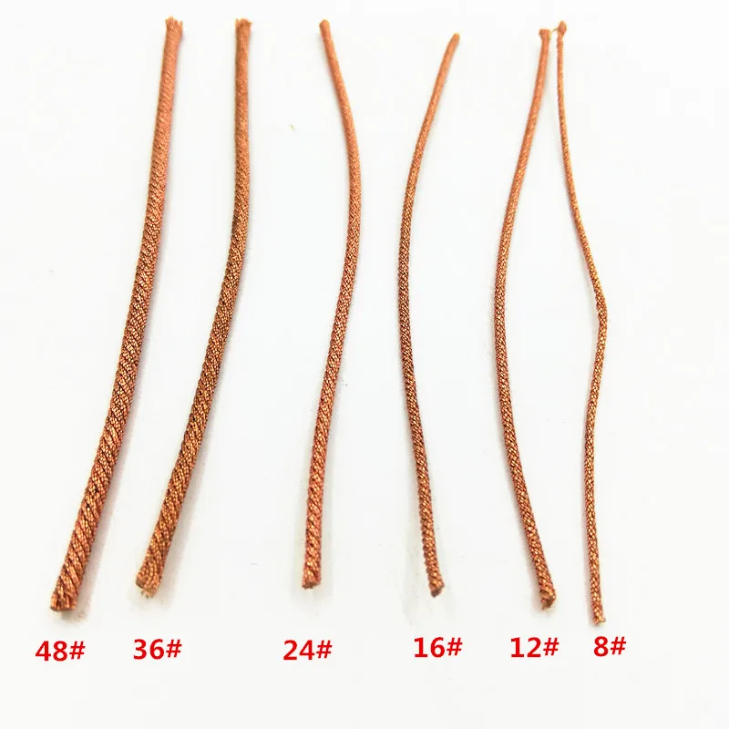 5 Meters Length 8/12/16/24 Strands Speaker Lead Wire Twist Copper Cable DIY Repair for 5"-18"Inch Subwoofer Gold