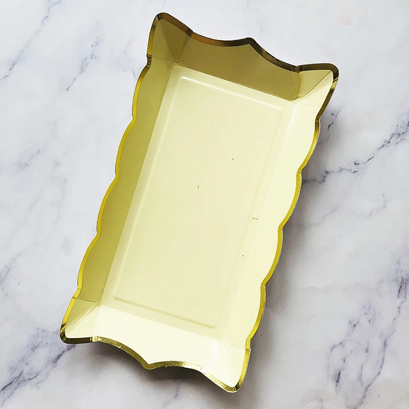 4pcs yellow plate