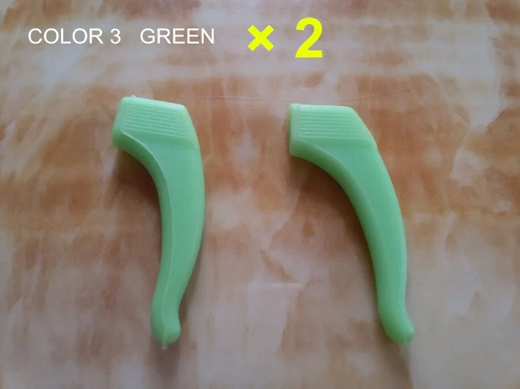 COLOR 3 SWOKENCE, 2 пара/лот, противоскользящие силиконовые ушные крючки, высокое качество, очки для очков, дужки, аксессуары, держатель для очков, мягкий, G108 - Цвет: COLOR 3