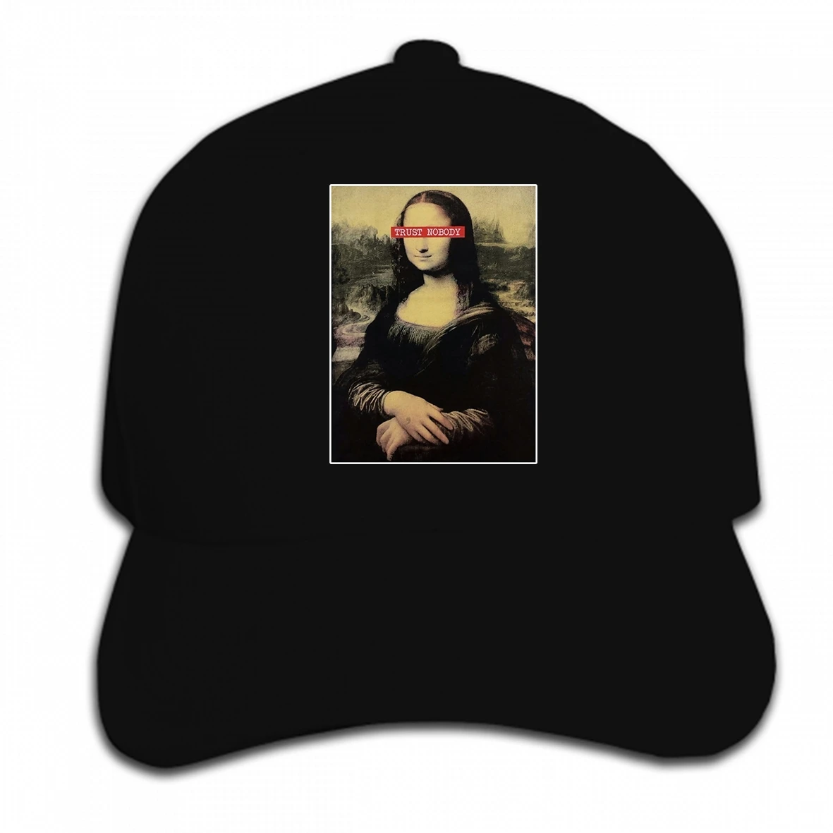 Бейсбольная кепка под заказ с принтом Подробная информация о MONA LISA I Love Art Painting Oil Leonardo Da Vinci Funny Trust Nobody мужская шляпа