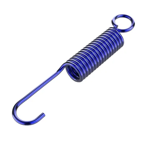 Universal Stainless Steel Side Stand Spring Bracket Return Tripod Burned Titanium Motorcycle Support Spring 10.5x1.7c