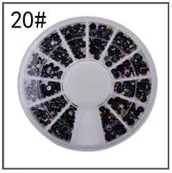Manicure Decorations Wholesale 2 Mm 3 Mm Semicircle Pearl round Plates White Beige Pearl 12 Grid Turntable Accessories