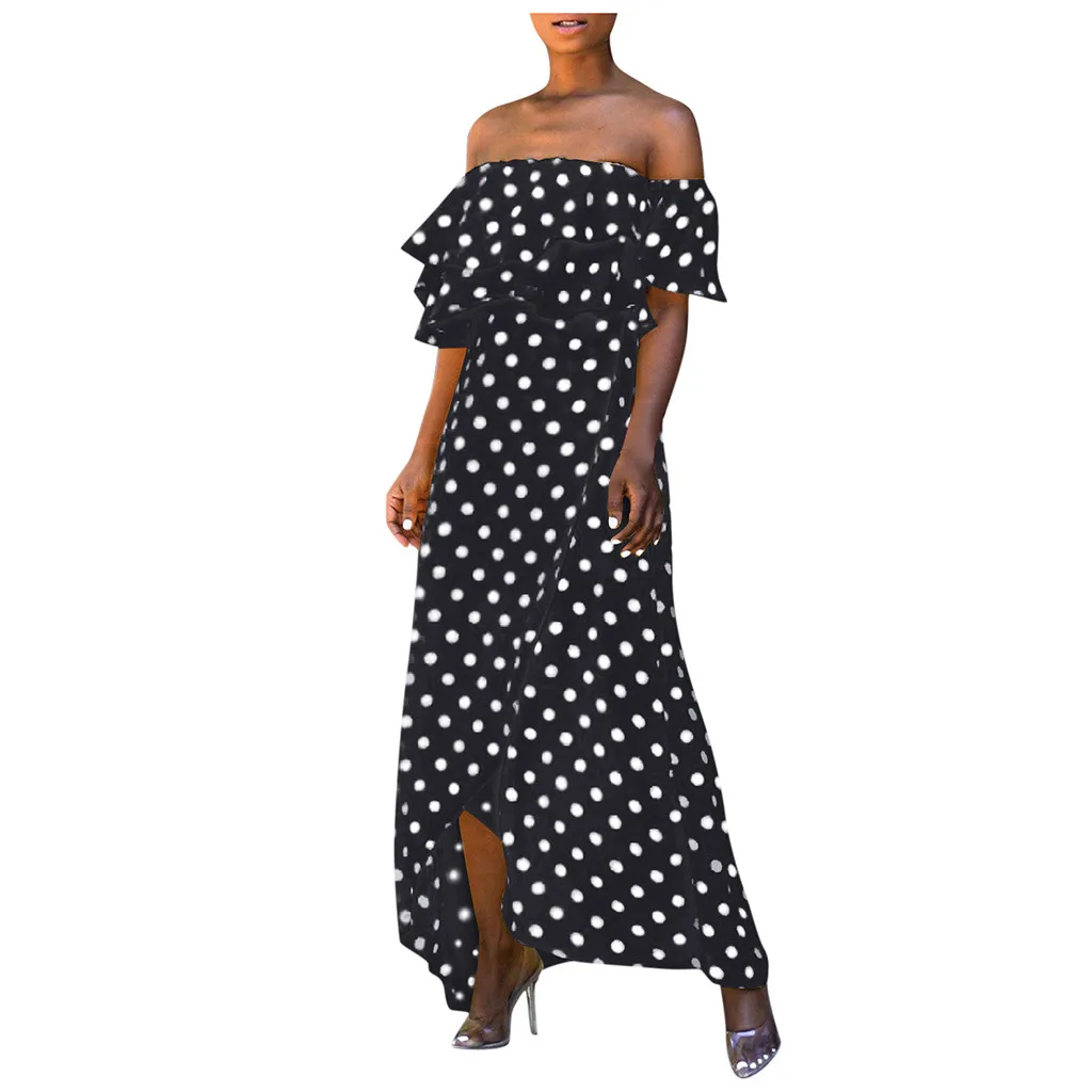 Women Dress Sexy Dress Women Casual Summer Dress Sleeveless Ruffled Long Dress Vintage Dress Party Dress #2020 платье женское