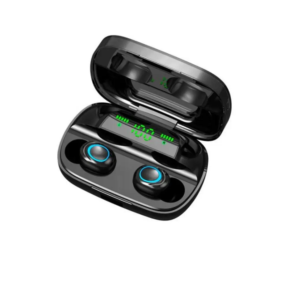 S11-TWS Bluetooth гарнитура 5,0 беспроводные двойные наушники-вкладыши с цифровым дисплеем спортивные водонепроницаемые наушники IPX7 аккумулятор 3500 мАч# 5YL