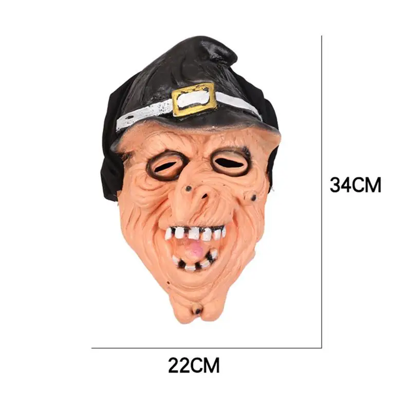 Newest Halloween Female Witch Mask Scary Devil Horror Fancy Party Props For Cosplay Halloween Bar Performance Gift Head Cover A3