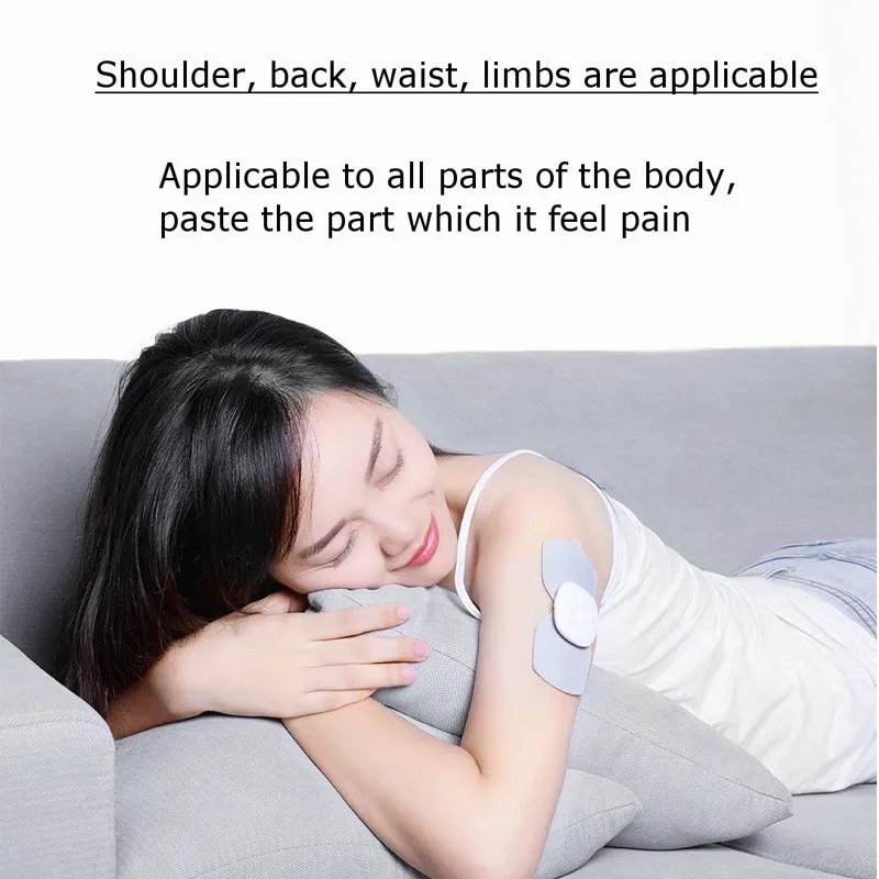 Leravan Portable Magic Massage Sticker Tens Pulse Muscle Massager Full Body Relax ELectric Stimulator from Ecosystem