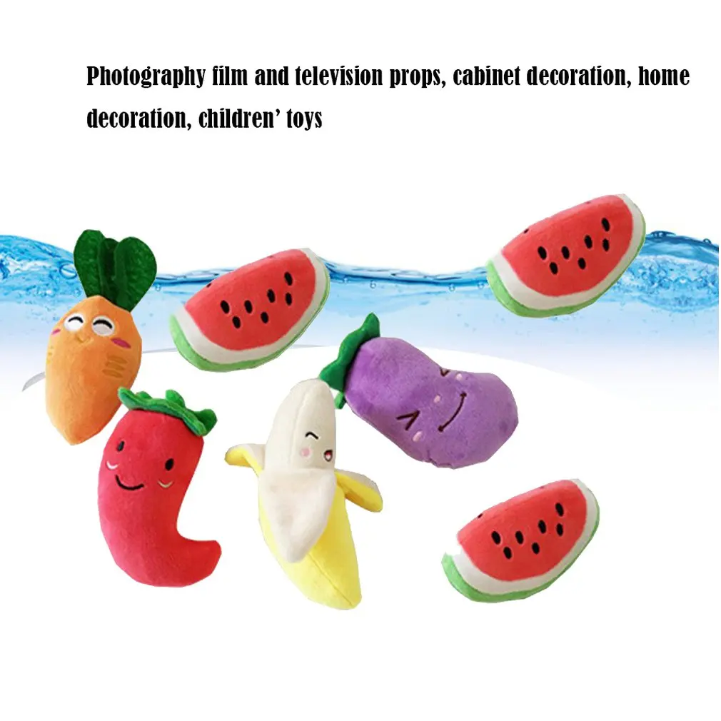 Dog Puppy Chew Toy Squeaky Short Plush Sound Cute Vegetable Carrot Design Toys Safety Non-toxic Durable to Squeeze for Pets Toys