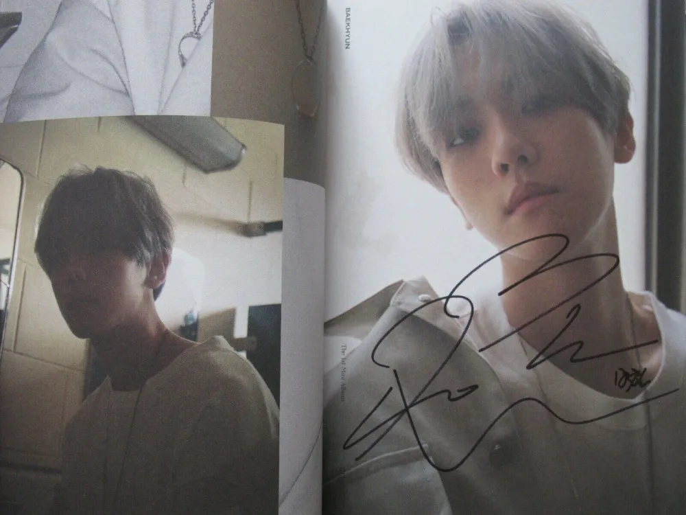 EXO 伯贤亲笔签名迷你1 City Lights  2