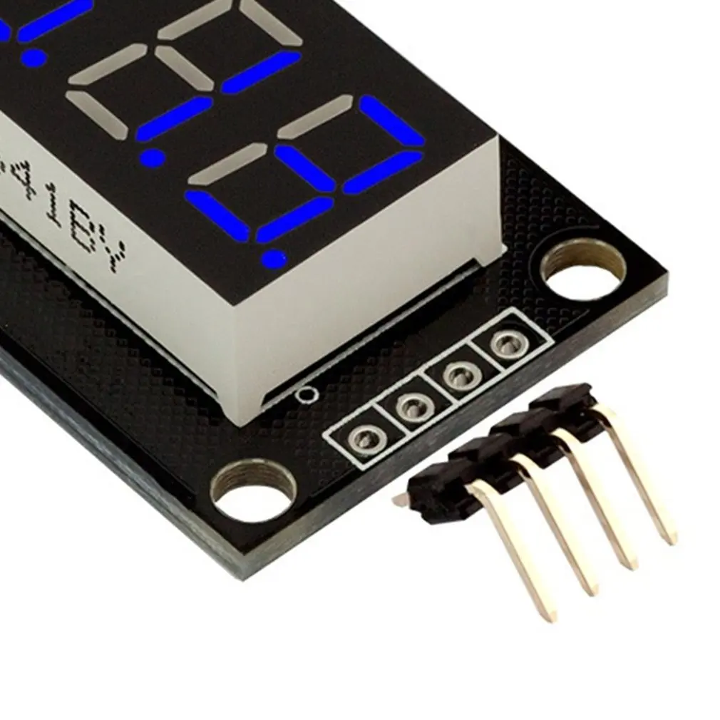 TM1637Portable мини 0 36 дюйма часы трубка 4 разрядный светодиодный Дисплей модуль