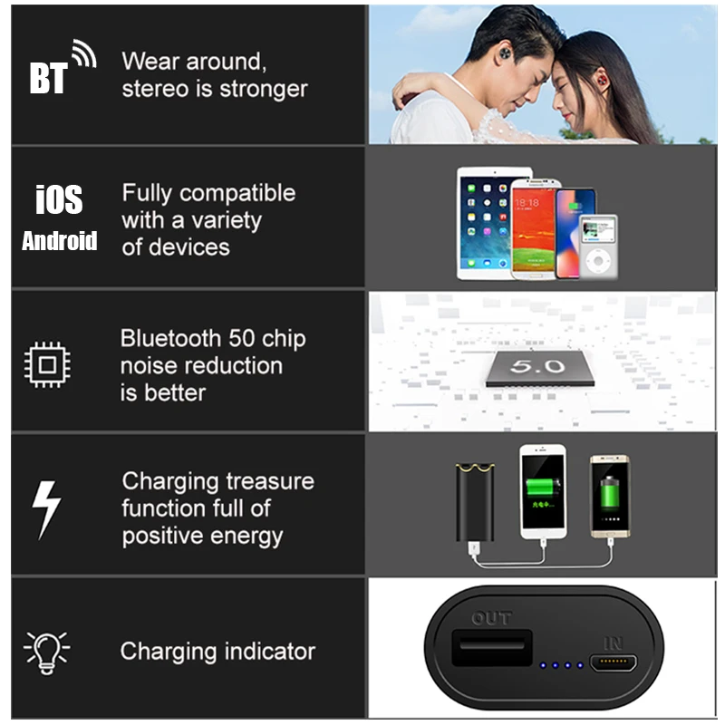 LEORY, беспроводные наушники с bluetooth 5,0, TWS, DSP, шумоподавление, Hi-Fi, глубокий бас, наушники, авто сопряжение, спортивные гарнитуры с микрофоном