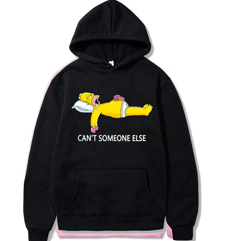 Simpson Print Sweatshirt Causal Hoodies Graphic High-Neck Tops Simpson Print Sweatshirt Causal Hoodies Graphic High-Neck Tops