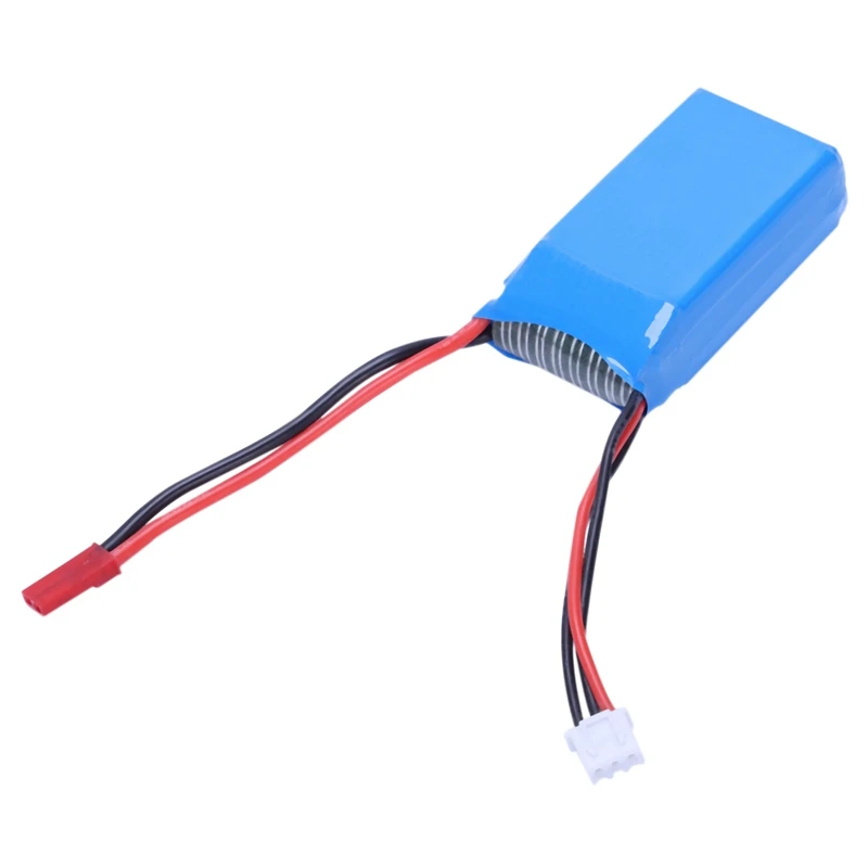 2 шт. 7,4 в 1100 мАч 25C 2S Lipo батарея Jst вилка перезаряжаемая для Wltoys A949 A959 A969 A979 радиоуправляемые машины самолеты Дрон