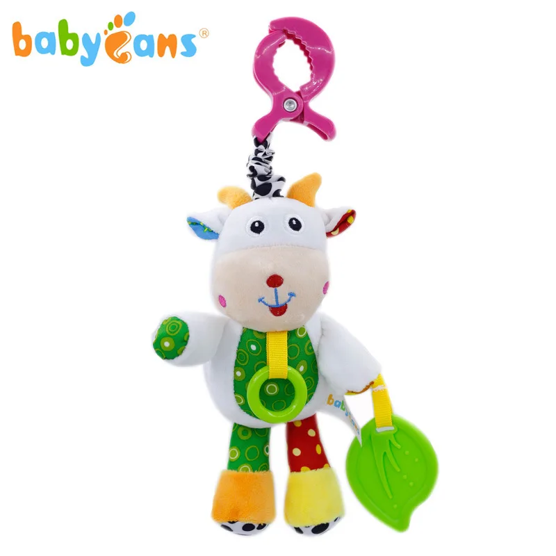 Sheep Игрушки для малышей 0-3 лет, пазл, комфортная Детская игрушка, кровать, колокольчик, игрушка, музыка, голос, плюшевая кукла, коляска, подвесная, милая игрушка в виде животного, кукла, лиса - Цвет: Sheep