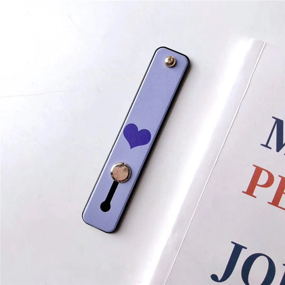 Purple Heart Мультяшный силиконовый держатель для iPhone Xr держатели для мобильных телефонов подставка Универсальный Ремень кронштейн Браслет Сцепление крепление палец для Xiaomi - Цвет: Purple Heart