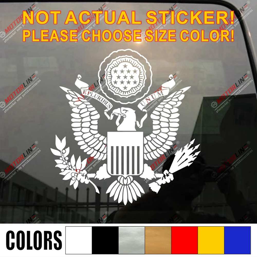 United States Mint Die-Cut Vinyl Sticker Decal Seal Emblem USA