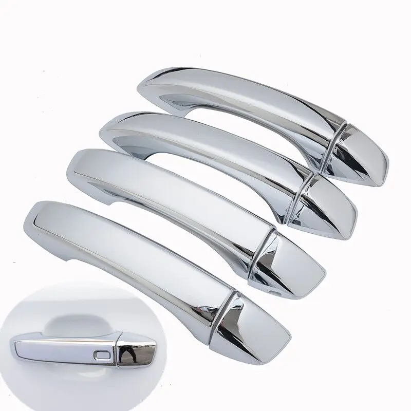 For Mg Hs 2018 2019 2020 2021 2022 Carbon Fiber Chrome Car Door Handles