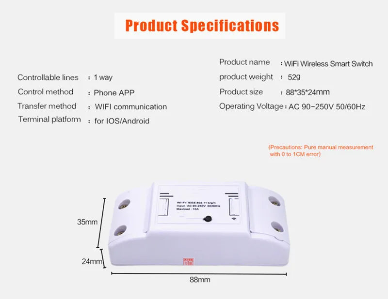 Wifi переключатель DIY Беспроводной Дистанционный светильник умный дом модификация Автоматизация релейный модуль контроллер Автоматизация работа