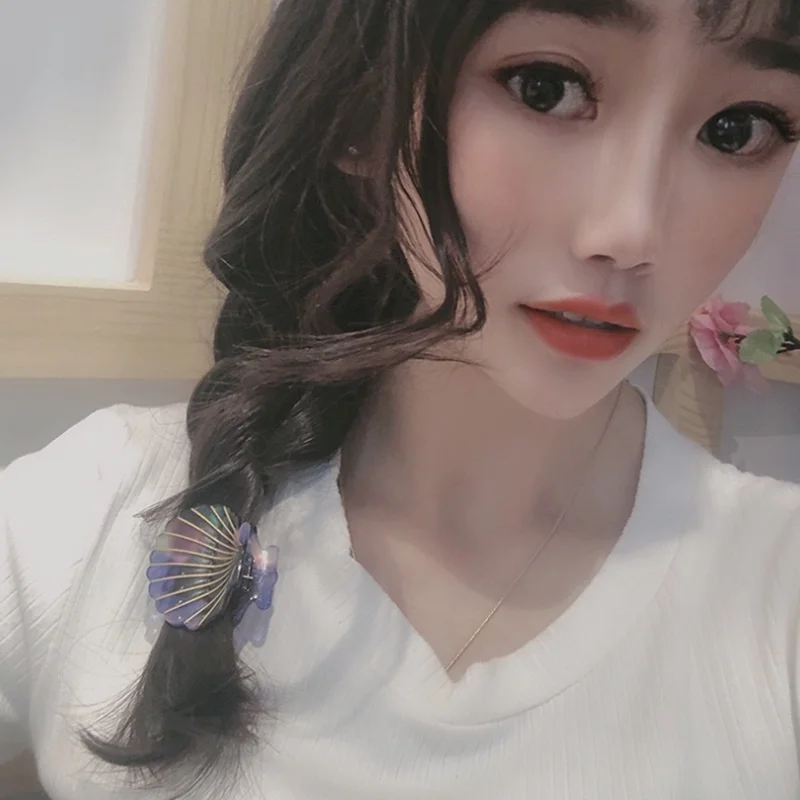 Лидер продаж, модные женские заколки для волос, заколки из ацетатной смолы с цветочным принтом, заколки для конского хвоста, аксессуары заколки для волос для женщин и девушек