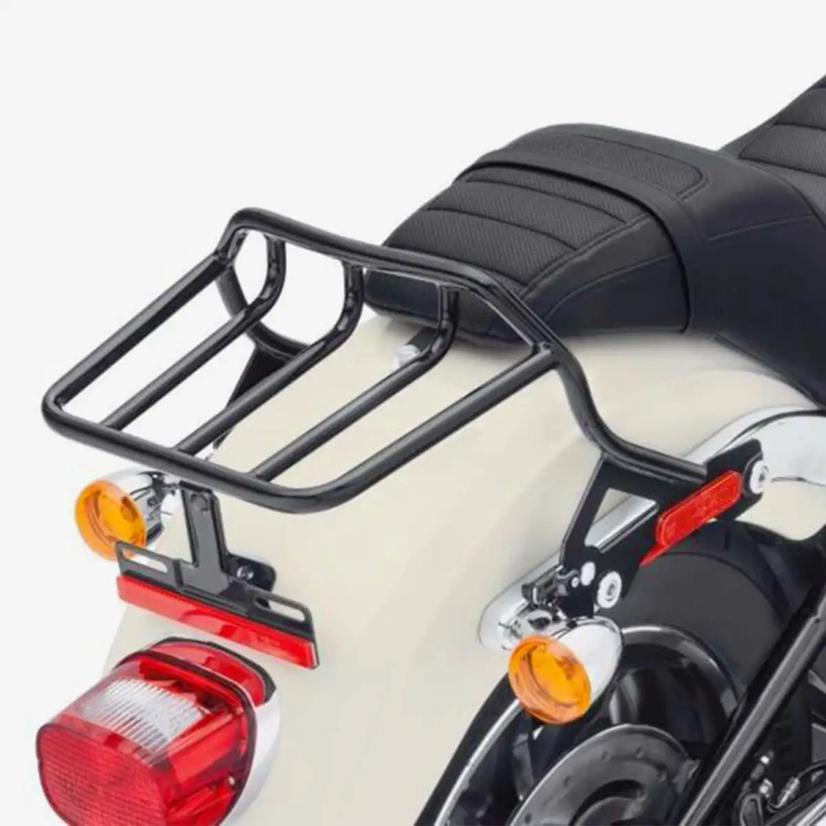 Мотоциклетная черная 2-up багажная стойка для Harley Street Bob FXBB Deluxe FLDE Softail Slim FLSL- 19