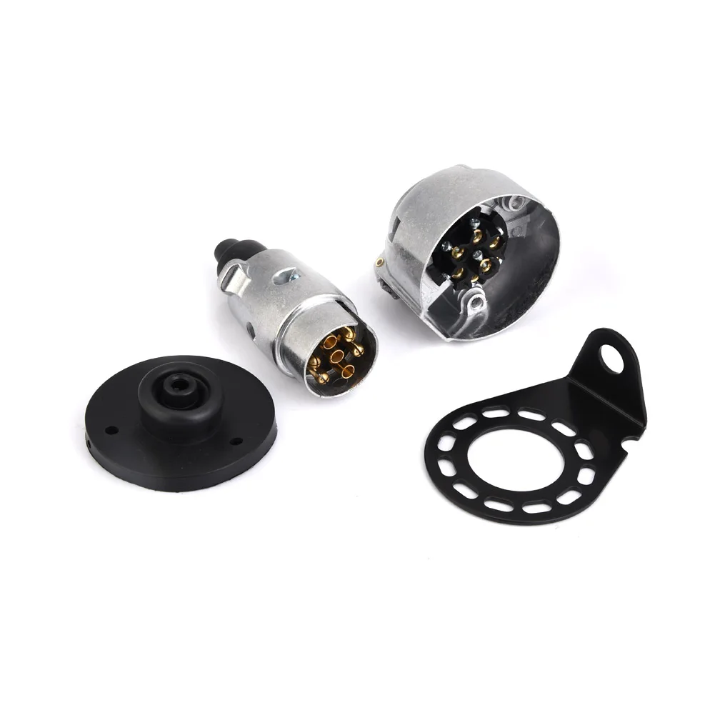 12V 7Pin прицеп штекер Адаптер гнездового соединителя кронштейн для прицепа караван буксировочный трос фаркоп автомобили новые