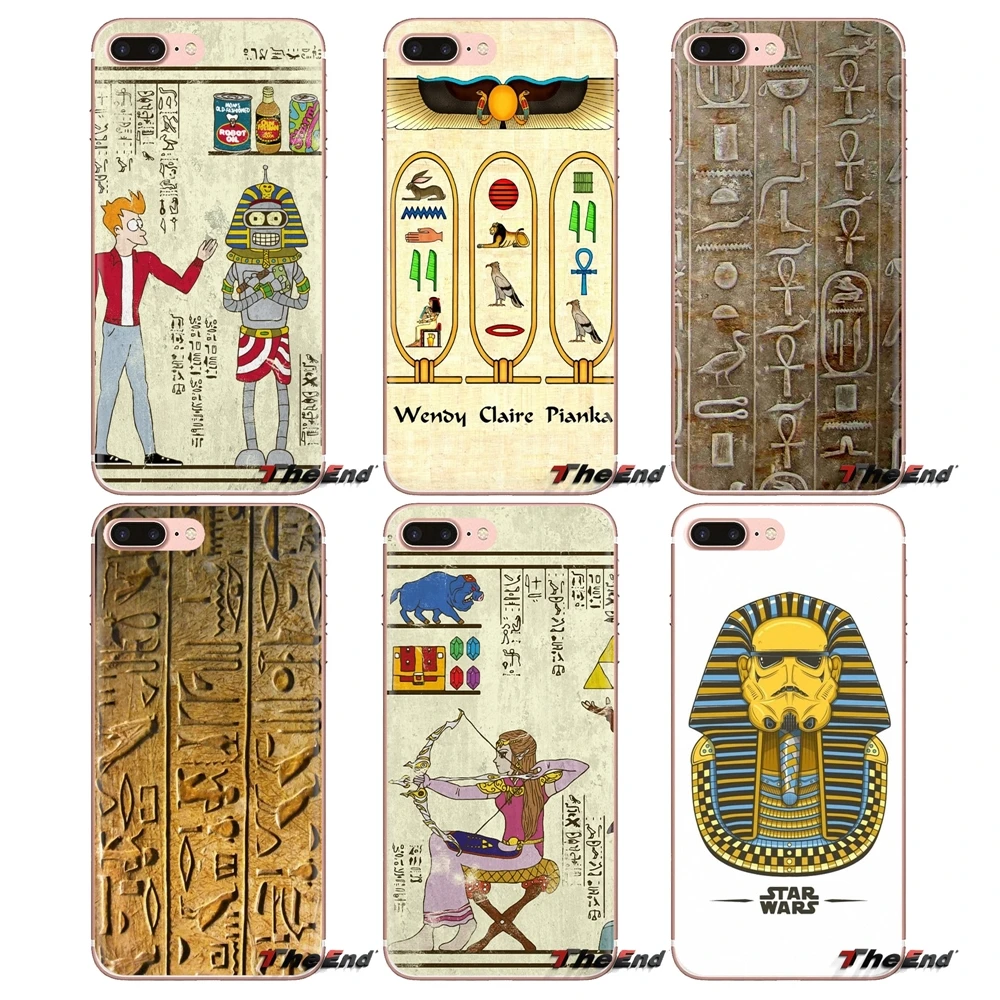 Ancient Egypt egypt hieroglyph Soft TPU Case For Huawei Honor 7X V10 6C V9 6A Play 9 Mate 10 Pro Y7 Y5 P8 P10 Lite Plus GR5 2017 |