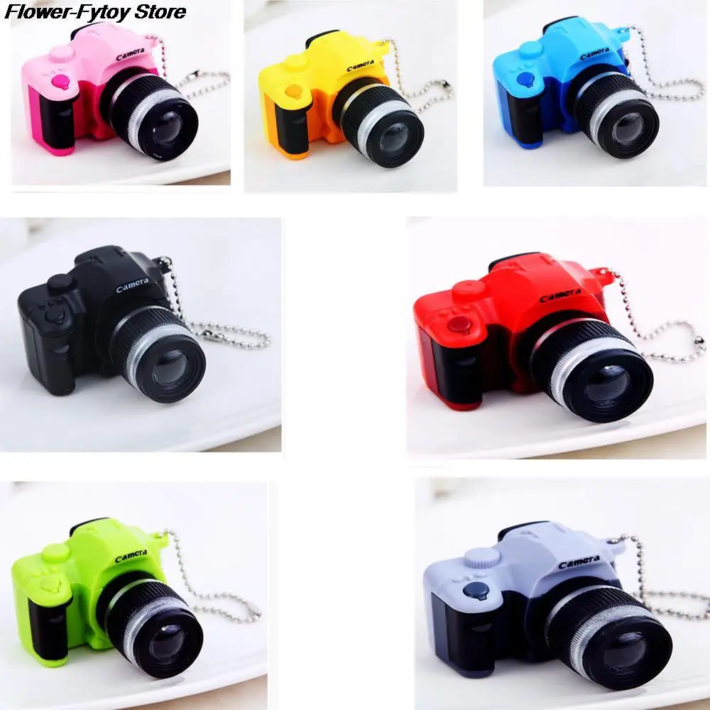 LED Luminous Sound Glowing Pendant Keychain Bag Accessories Camera Car Key Chains Kids Digital Flash Toy Plastic Toys |