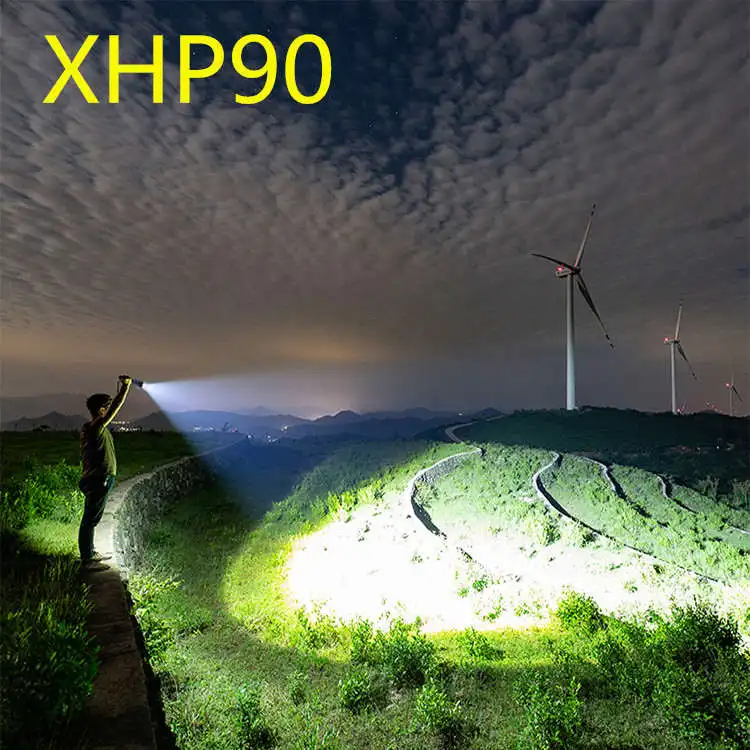 

XANES 1909 XHP90 2500Lumens 3Modes USB Rechargeable Zoomable LED Flashlight Outdoor 18650/26650 Flashlight LED Torch Portable