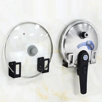

Kitchen Tool Pot Cover Rack Wall-mounted Punch-free Put Pot Cover Shelf Chopping Board Cutting Board Cutting Board Storage Rack