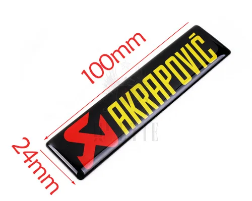 AKRAPOVIC 3D клеевые наклейки из алюминиевого сплава/наклейки с кристаллами модифицированные наклейки для автомобилей Стандартный логотип для кузова автомобиля наклейки на мотоциклы