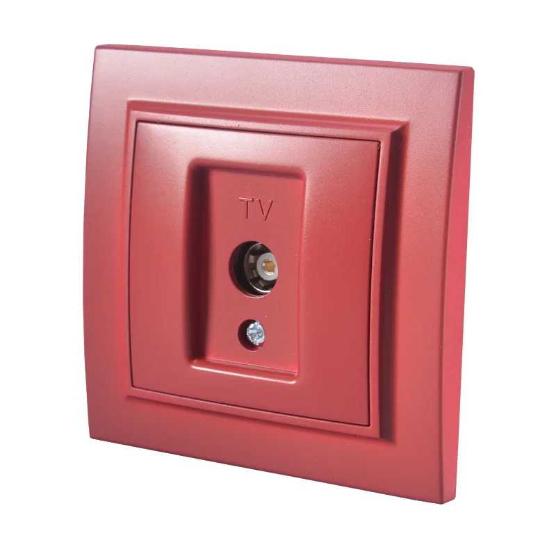 玫瑰红一位电视插斜面