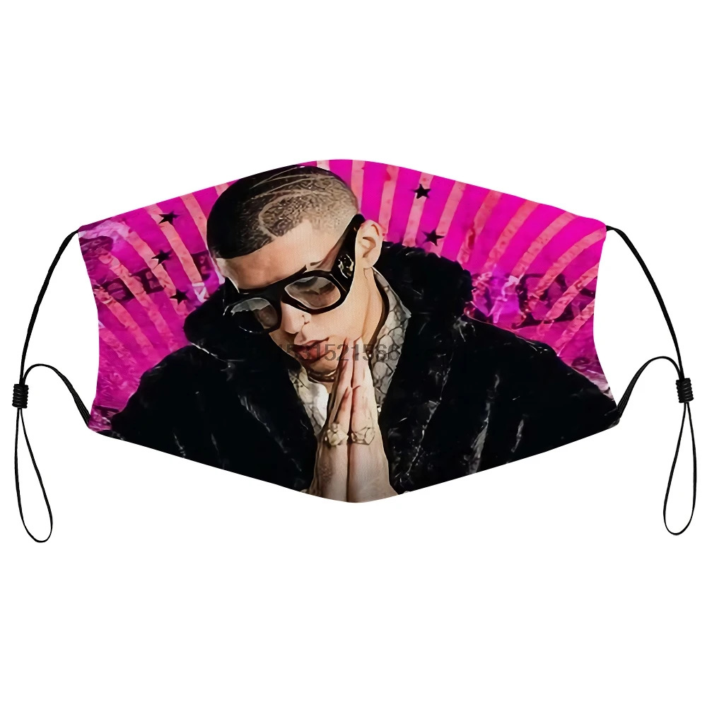Пылезащитная маска с фильтром новая Bad Bunny Tour латинская рэп одежда в стиле кэжуал