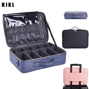 

2020New Fashion Women Cosmetic Bag Travel Makeup Professional Make Up Box Cosmetics Pouch Bags Beauty Case For Makeup Artist
