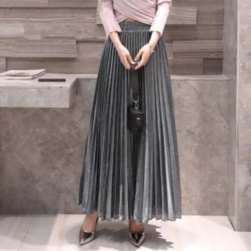 Юбки для женщин и девочек новинка весны 2019 плиссированная юбка трапеция большая