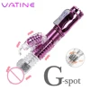 VATINE Butterfly Vibrator Telescopic Rotating Bead Rods Dildo Dual Vibration Wand USB Rechargeable  Sex Toys Vibrators for Women 1