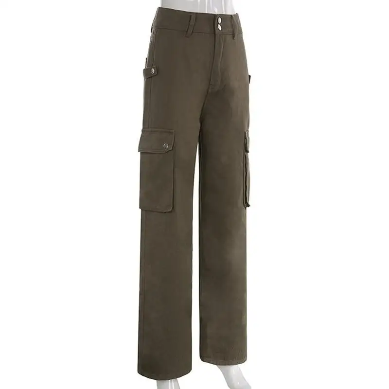 Laço-up Jeans Estética Retro Solto Macacão Alta Streetwear Coreano Calças Esportivas Femininas Cintura Básica Casual I2b2 4 Computers & Electronics