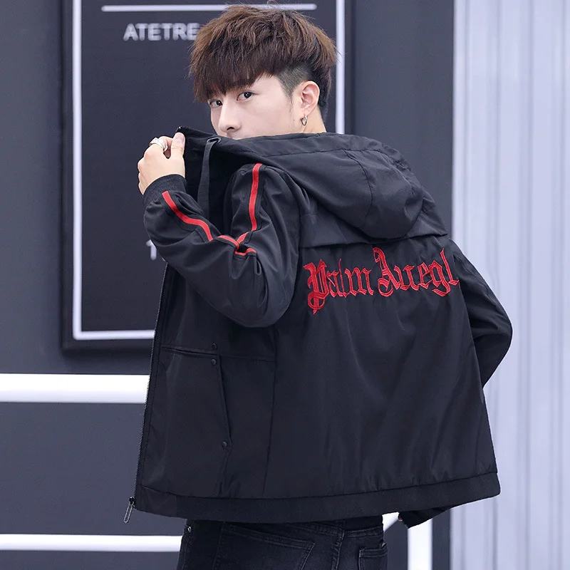 

Support Jacket MEN'S Outerwear Spring And Autumn New Style Slim Fit Large Size Hooded Casual MEN'S Top