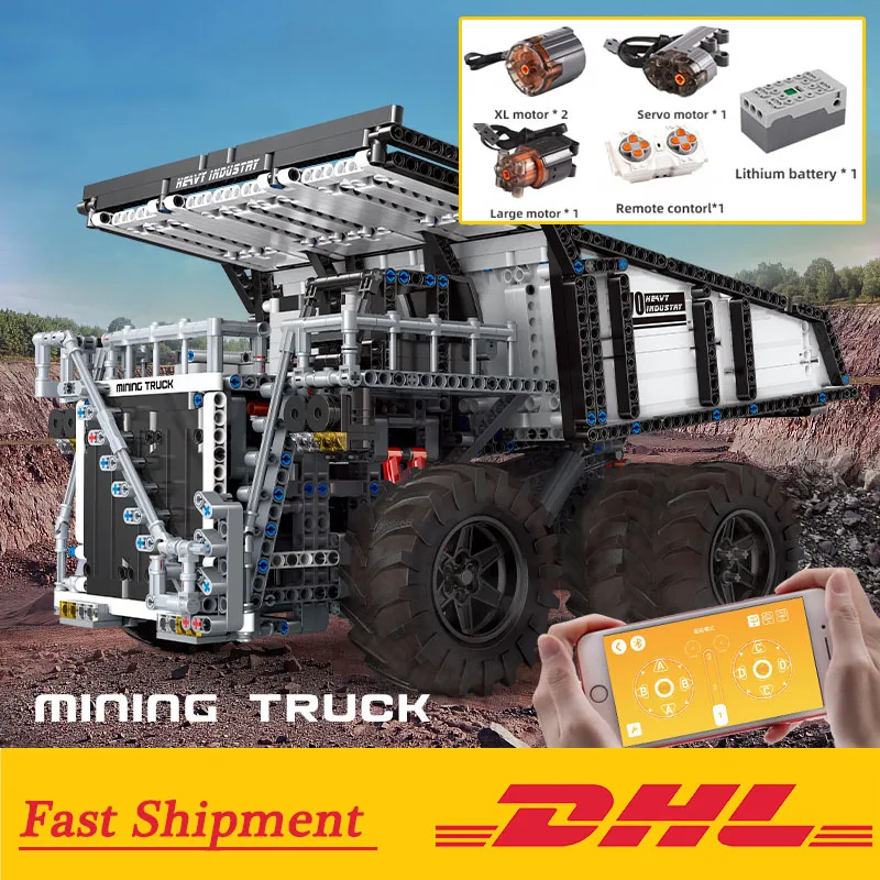 Technic совместимый MOC 29699 Lepinblocks Mining Truck T284 для 42100 R9800 модель конструктора игрушки