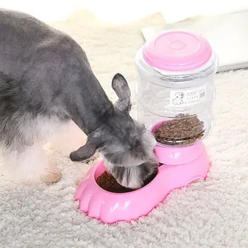 

Pet Automatic Gravity Dry Food Storage Dispenser Food Feeder Station With Large Capacity For Dogs Cats