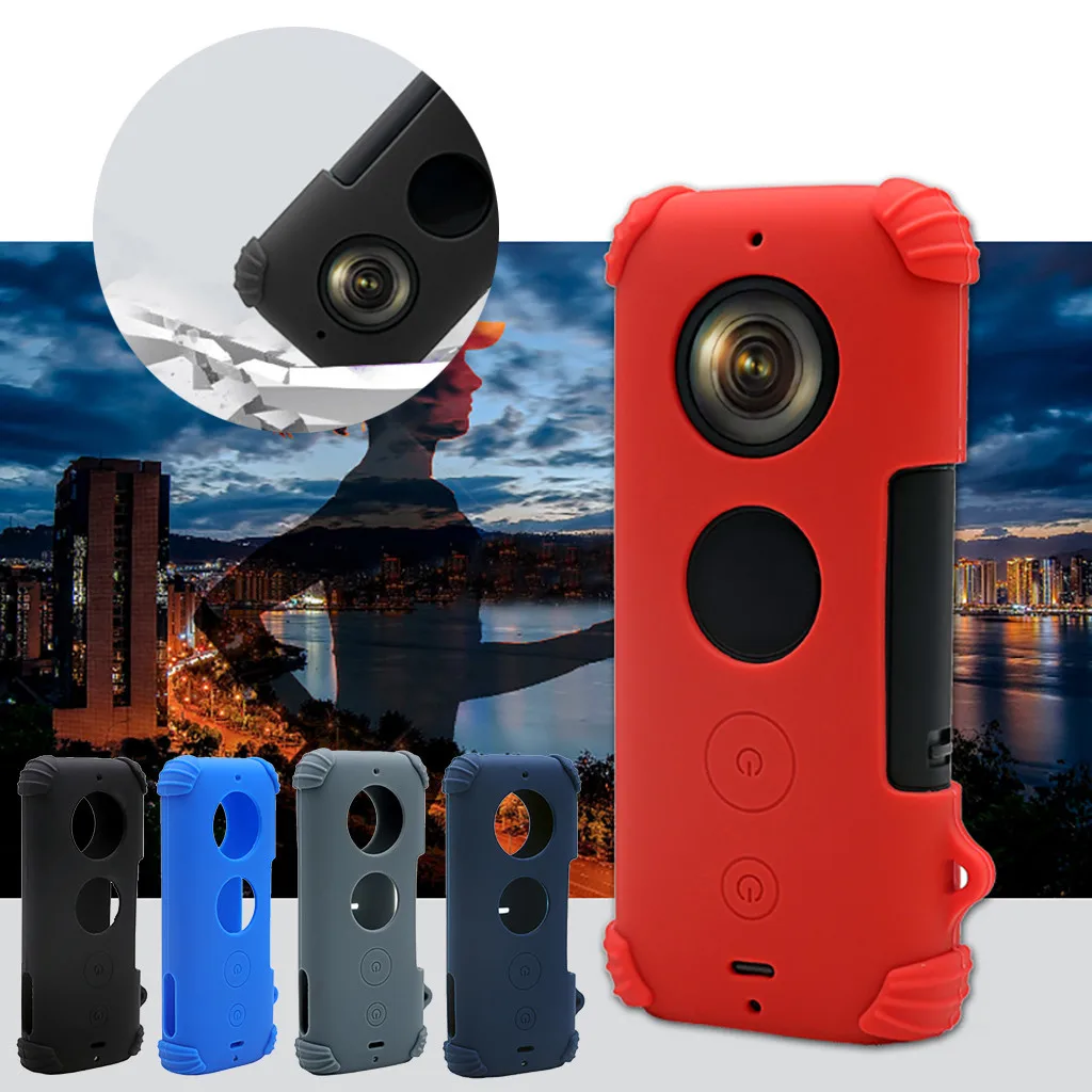 Силиконовый защитный чехол для Insta 360 ONE X защита от падения против царапин аксессуары для экшн камеры#1024