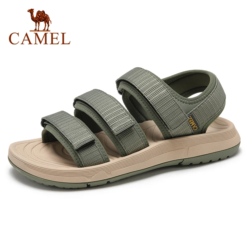 CAMEL Высококачественная модная удобная мягкая Уличная обувь мужские сандалии