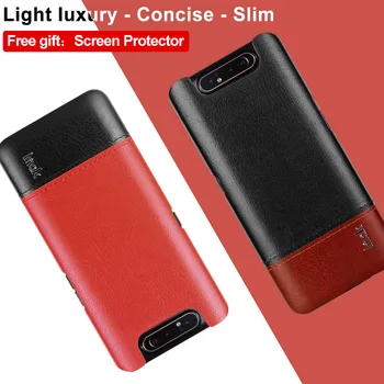 

Imak Ruiyi Series Light Luxury Leather Case for for Samsung Galaxy A80 A90 Cover Slim Concise high-quality PC Back Case