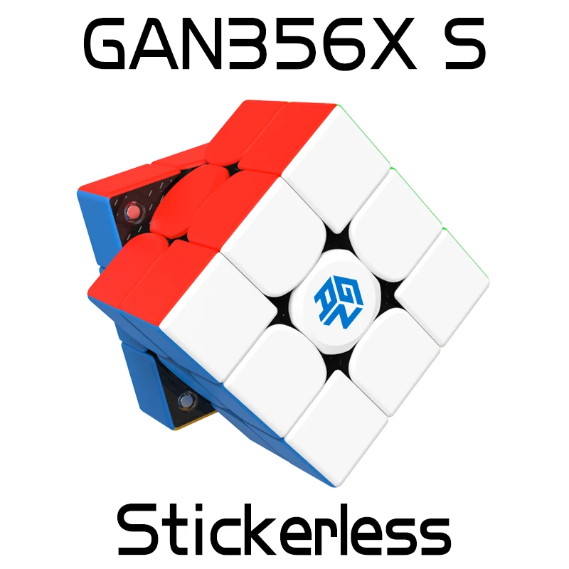 GAN356 X Магнитный Скорость куб 3x3 Профессиональный Stickerless магический куб головоломка GAN356X 3x3x3 магниты Cubo Magico Ган 356 x - Цвет: Gan356 x s stickerle