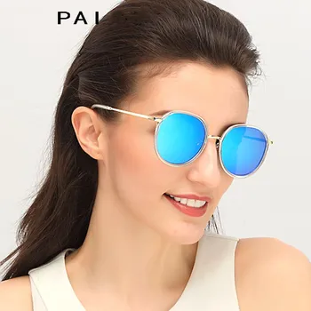 

Steampunk Round Sunglasses Men Women Anti-UV Polarized Metal Frame Retro Sun Glasses Mirror gafas de sol M260 with Case